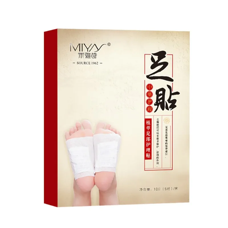 5 пар традиционной китайской Медицины Детокс бамбуковый уксус абсенте улучшить сна патчи ног патч для похудения уход за ногами патч