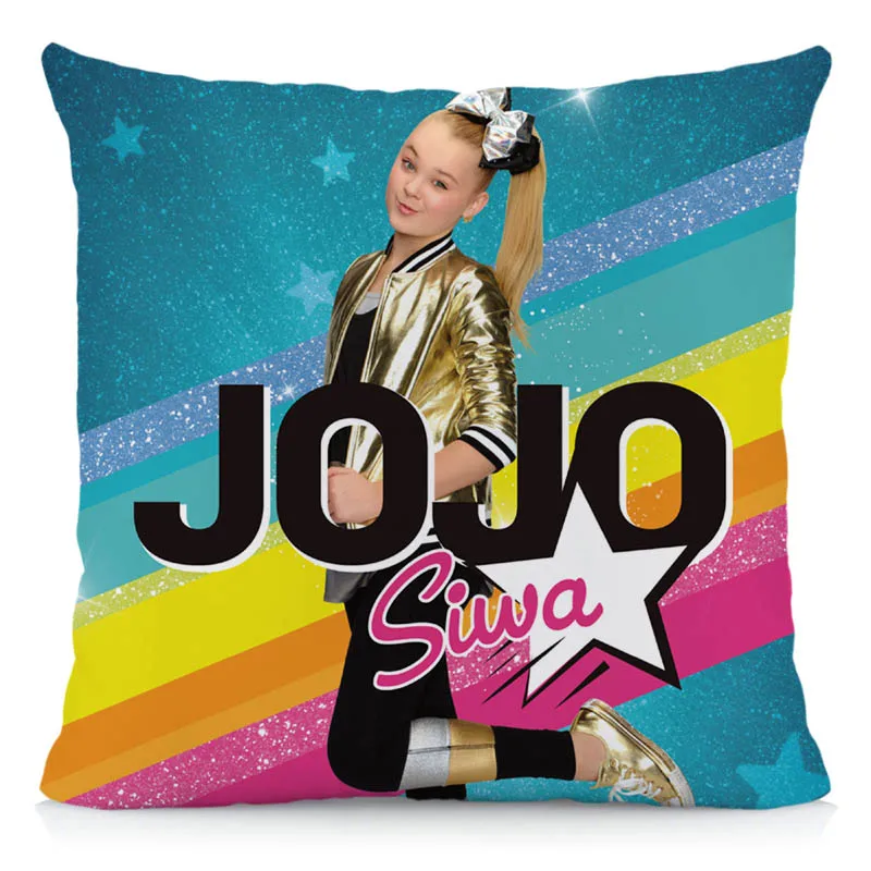 Xunyu JoJo Siwa Наволочка на подушку размером 45*45 см милая девушка Подушка Чехол Наволочка из полиэстера домашняя наволочка для декоративной диванной подушки для дивана