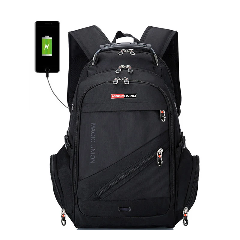 

BAIJIAWEI Brand Design Men's Travel Bag Man Swiss Backpack Polyester Bags Waterproof Anti Theft Backpack Laptop Backpacks Men