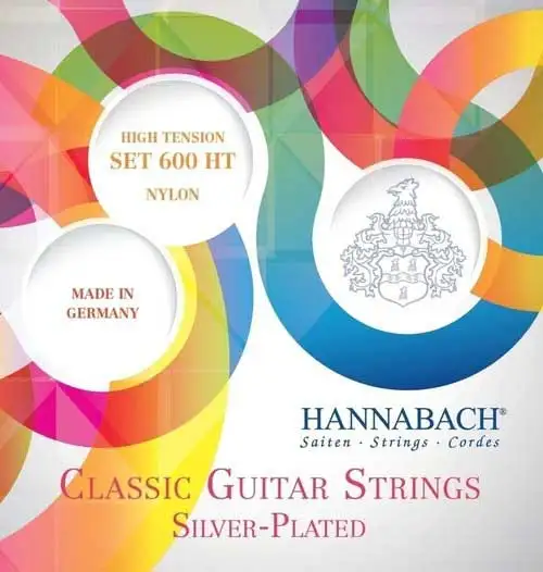 Hannabach нейлоновые Классические гитарные струны, 600& 800 посеребренные, 728 на заказ, 815 специальное серебро, 825 чистое золото, 850 psp - Цвет: 600HT