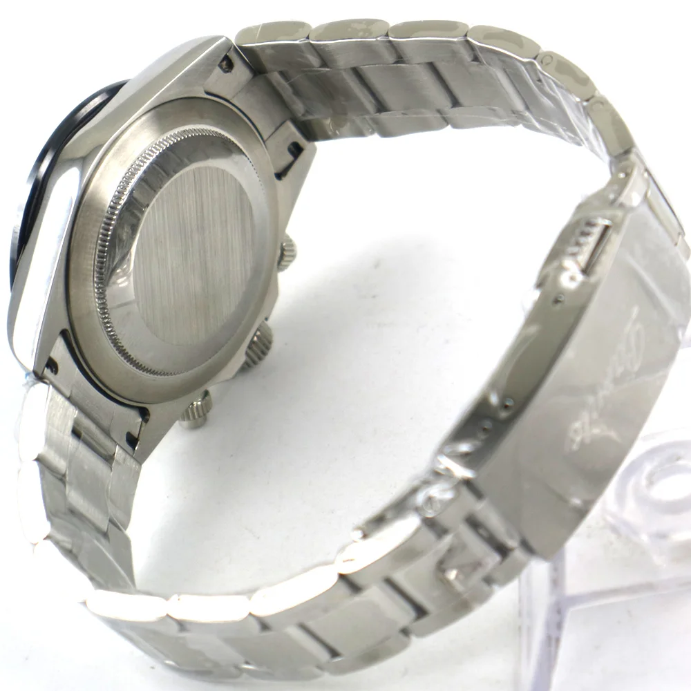 39 мм PARNIS серый циферблат сапфировое стекло сплошной полный хронограф кварцевые мужские часы Роскошные пилот сапфировое стекло наручные часы для мужчин