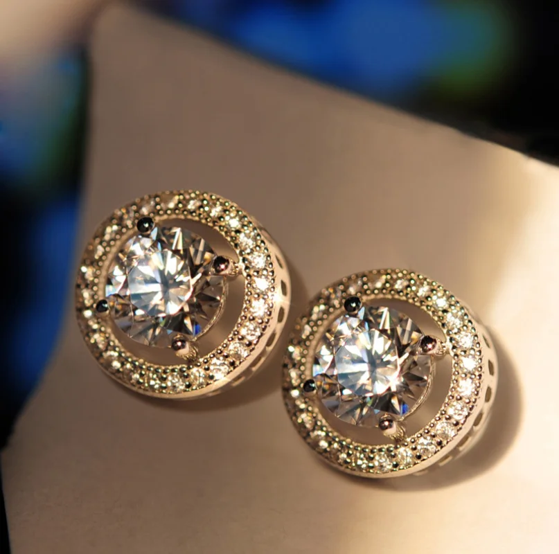 Роскошные ювелирные изделия Фирменная Новинка choucong Горячие Лидер продаж 925 пробы серебро AAA кубического циркония высокое качество почетный серьгу набор