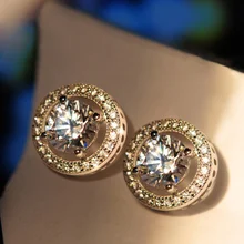 Роскошные ювелирные изделия Фирменная Новинка choucong Горячие Лидер продаж 925 пробы серебро AAA кубического циркония высокое качество почетный серьгу набор