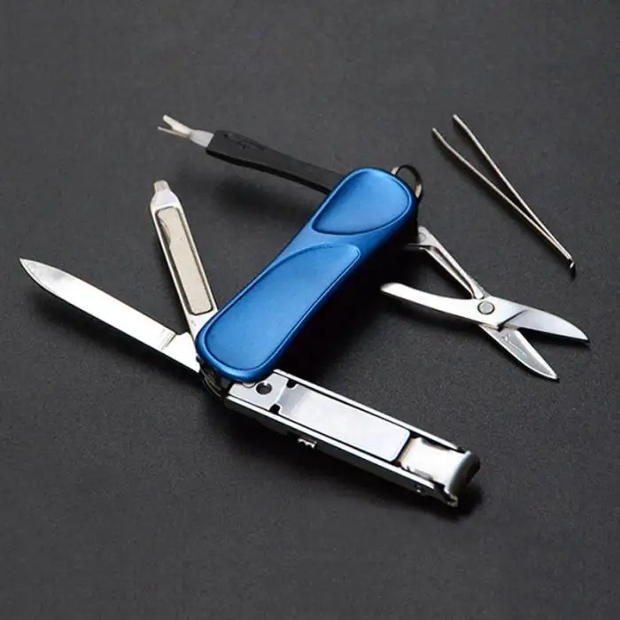 New And Quality Multifunctional Nail Clipper Belt Finger File Belt Key Ring Finger Scissors Belt Finger Plier Belt Scissors