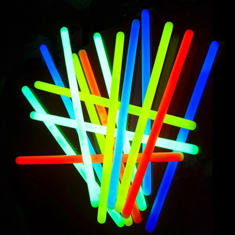 100 шт. творческий свет Щупы для мангала день рождения Рождество концерт детские игрушки семь цветов свечения Щупы для мангала случайный цвет