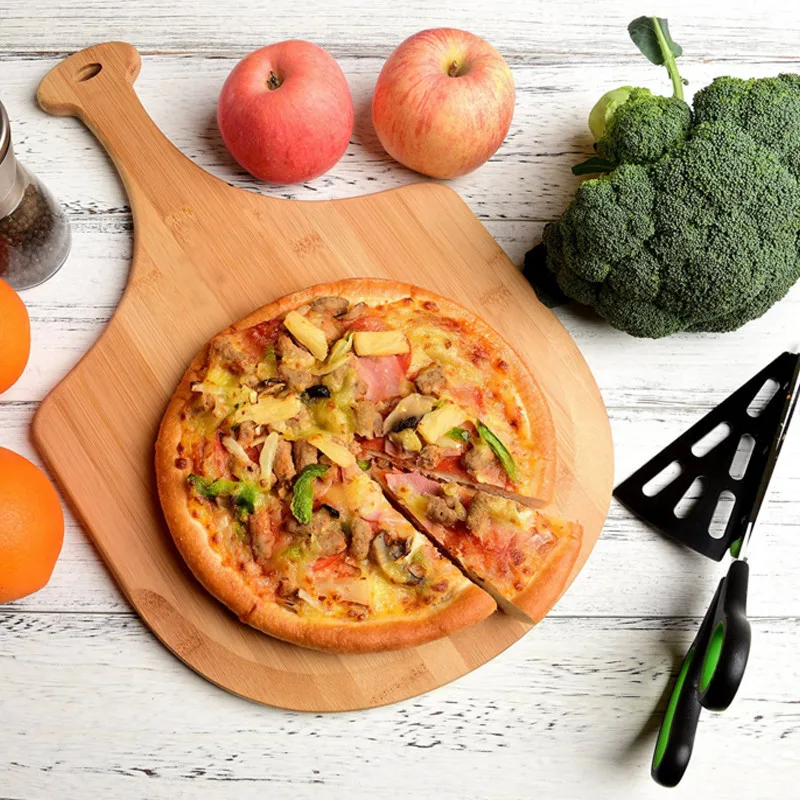 

Wooden Pizza Shovel Bread Board Cutting Board Solid Wood Chopping Board Kitchen Pizza Stone Bakeware Pizza Tools