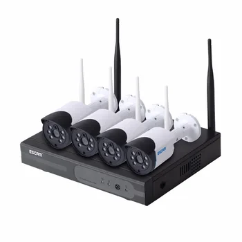 Billig Escam 720 P Wireless Ip Stiftkamera 4ch Nvr Kit