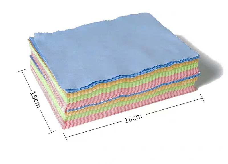 100 шт Чистящая салфетка Микрофибра Очиститель очков очки ткань экран чистящее средство для очков аксессуары салфетки для нескольких линз