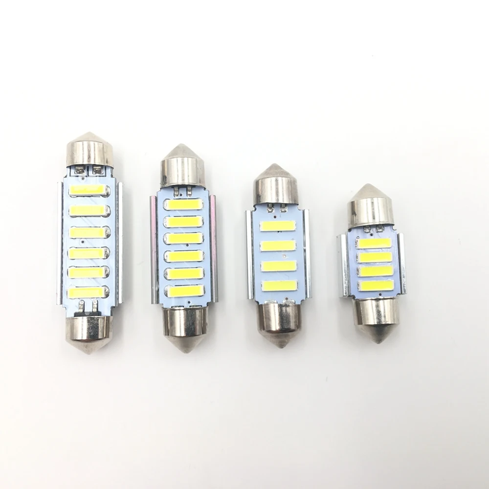

Festoon 31mm 36mm 40mm 42mm LED Bulb C5W C10W CANBUS NO ERROR 7020 SMD Interior Dome Light Map Reading Lamp White DC12V