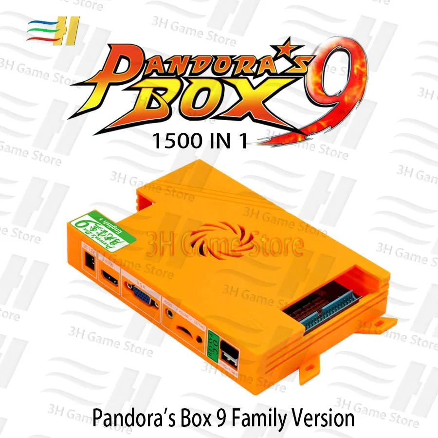 Pandora box 9 1500 in 1 family arcade game motherboard multi game pcb HDMI VGA usb joystick for pc 