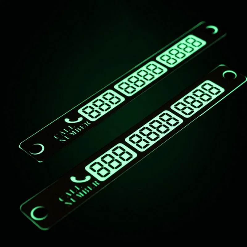 

Motorcycle Rear License Plate Holder License Bracket License Plate Frame Luminous Jockey Temporarily Card Mobile Move Car Sign M