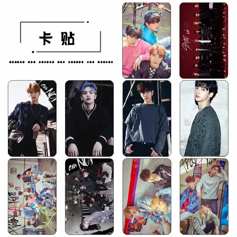 

10pcs/set KPOP Stray Kids Lomo Cards HD Photo Cards Sticky Photocard Poster Gift For Star Concert Party YLM9502