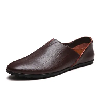 

Soft Leather Moccasins Men Shoes Casual Slip On Men Loafers Spring Autumn