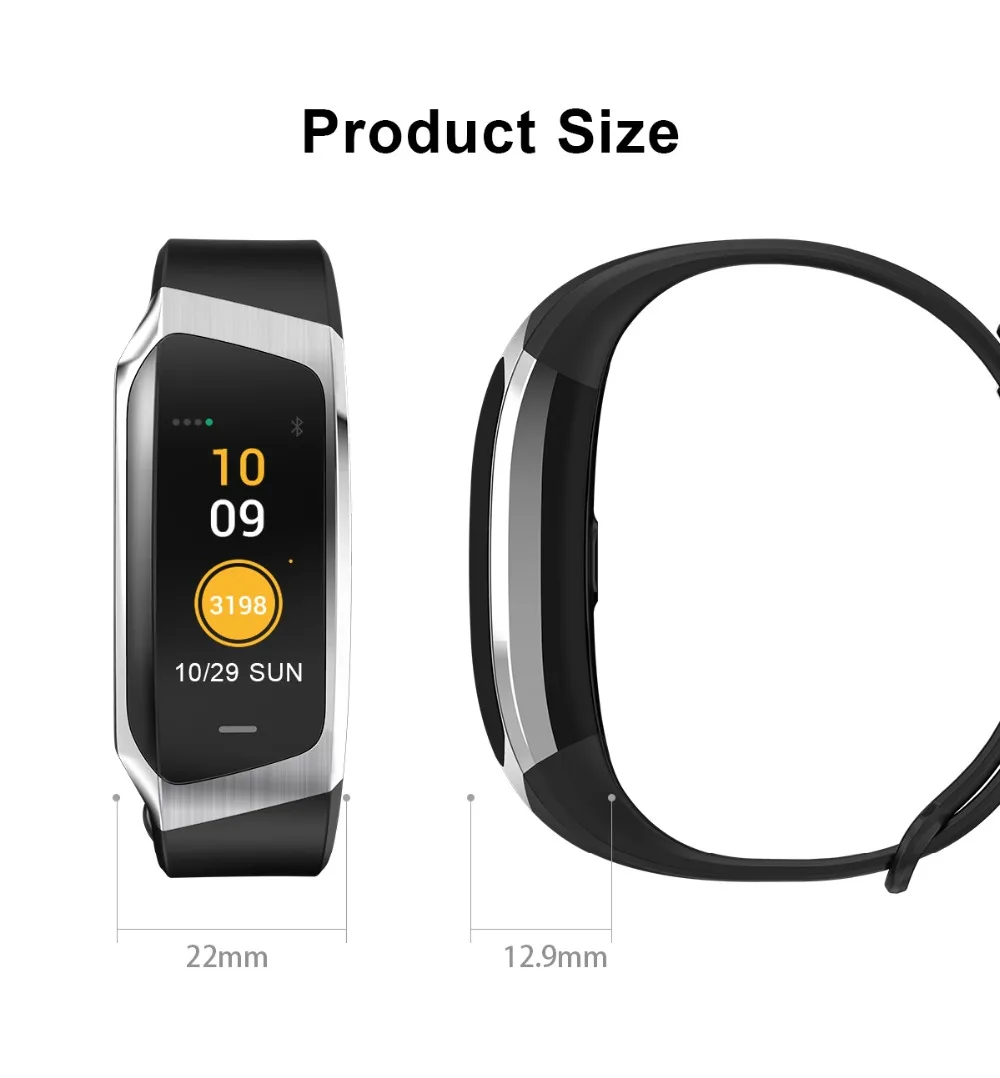 E18 Smart Bracelet Men IP67 Blood Pressure Heart Rate Monitor Sport Fitness Tracker Smart Watch Women Wristband Android iOS