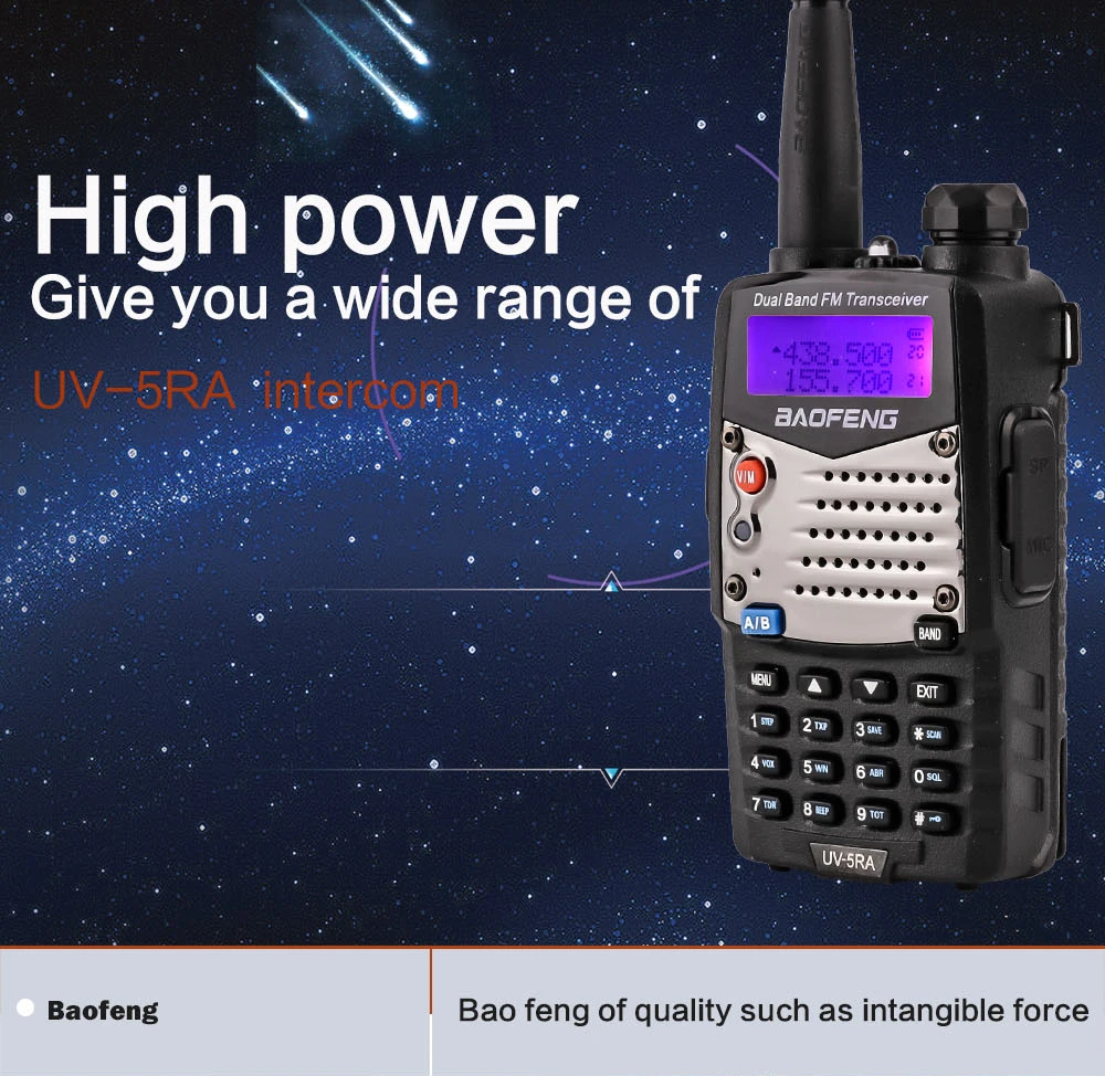 Baofeng UV-5RA VUHF 136-174400-520MHz Dual-Band Two-way Radio Walkie Talkie for UV 5RA cb portable radio (1)