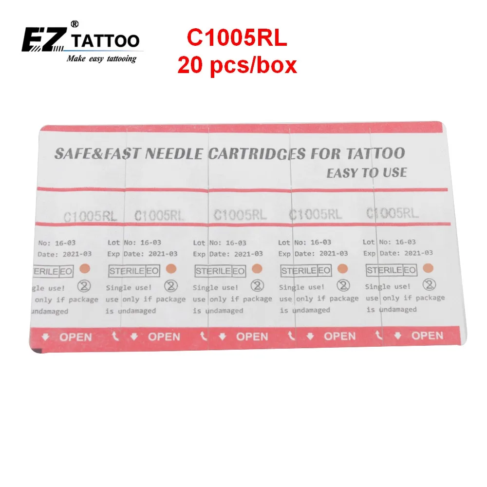 

EZ Assorted 100 Pieces Tattoo Cartridge Needles Kits For Filter & Rambo Cartridge Tattoo Pen Machine Tattoo Supply 100 pcs /lot
