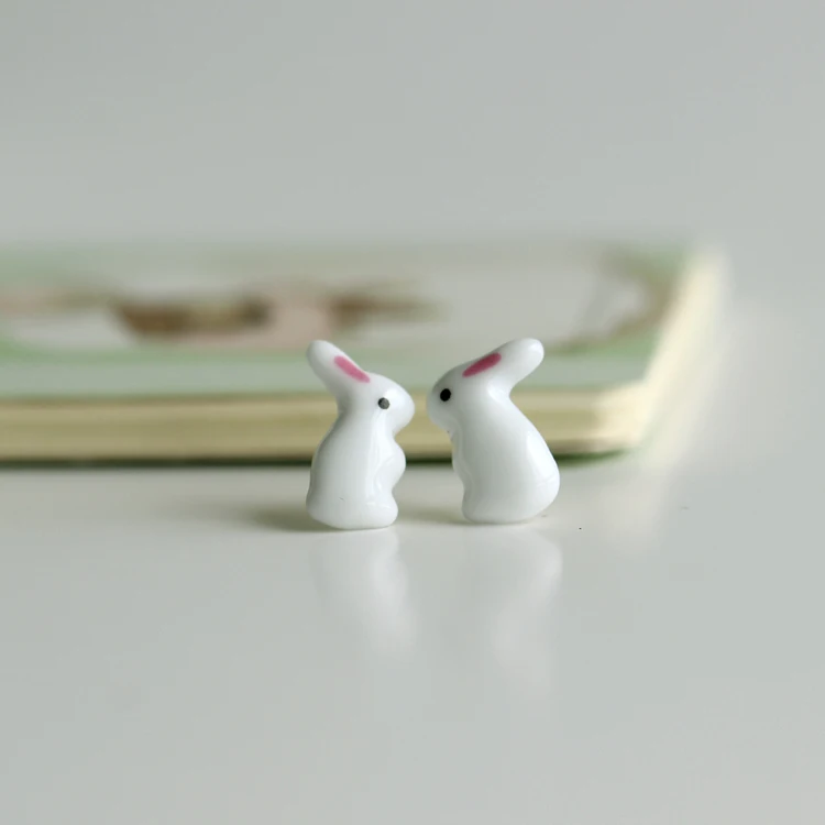 

Rabbit Bunny Boutique Folk Style Ceramic Earrings Earrings Wholesale Crafts Temperament Original Decoration Free Shipping #1449