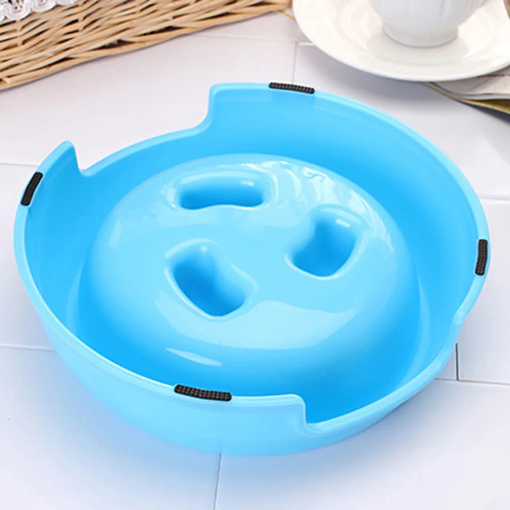 Креативная Нескользящая тарелка для воды с кошачьим кормом пластиковая миска для еды Щенок любовь домашнее животное дорожная собачья миска портативный