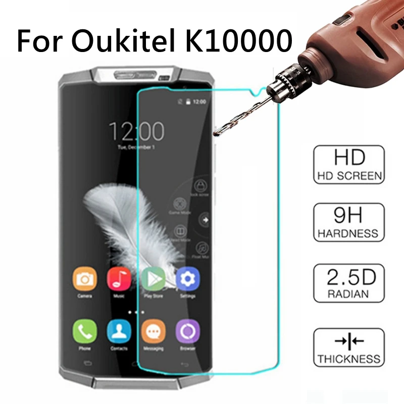 

0.26mm 2.5D Tempered Glass for Oukitel K10000 Original 9H Explosion-proof Protective Film Screen Protector for Oukitel K10000