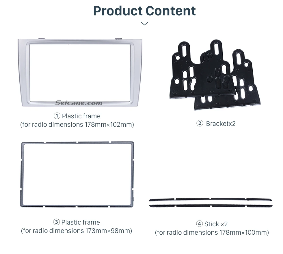 Seicane 2 Din OEM авто стерео фасции Для 2008+ PEUGEOT 308 радио интерфейс панель в тире монтажный комплект