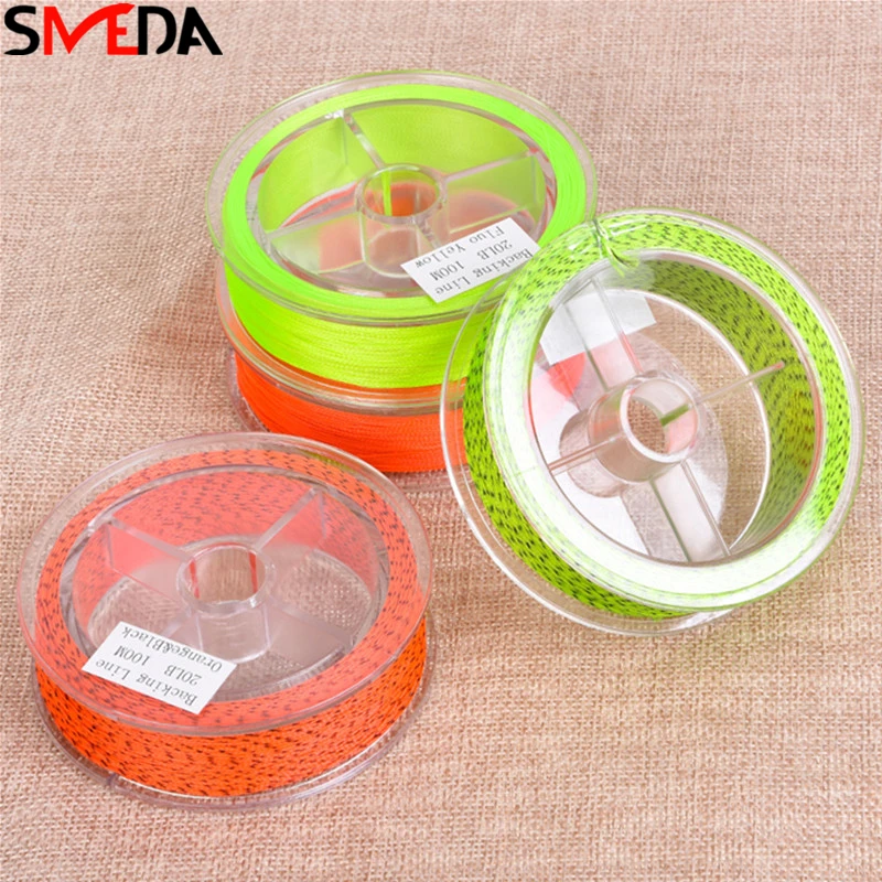 

Fly Fishing Backing Line 20LB 100M 4 Colors Nylon Braided Extension Floating Line Fly fishing Reels Lines 27964