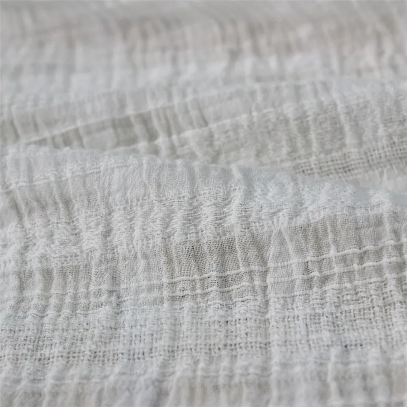

Cotton Crepe Striped Jacquard Fabric