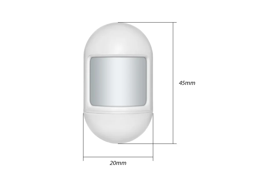 Kerui 3 pçs sem fio mini segurança