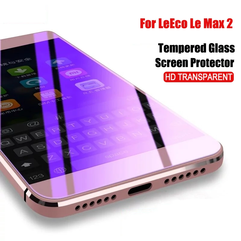 2 шт закаленное стекло для Letv Leeco Le Max 2 стекло протектор экрана 9H 5," анти Blu-Ray стекло для Leeco Le Max 2X820X829