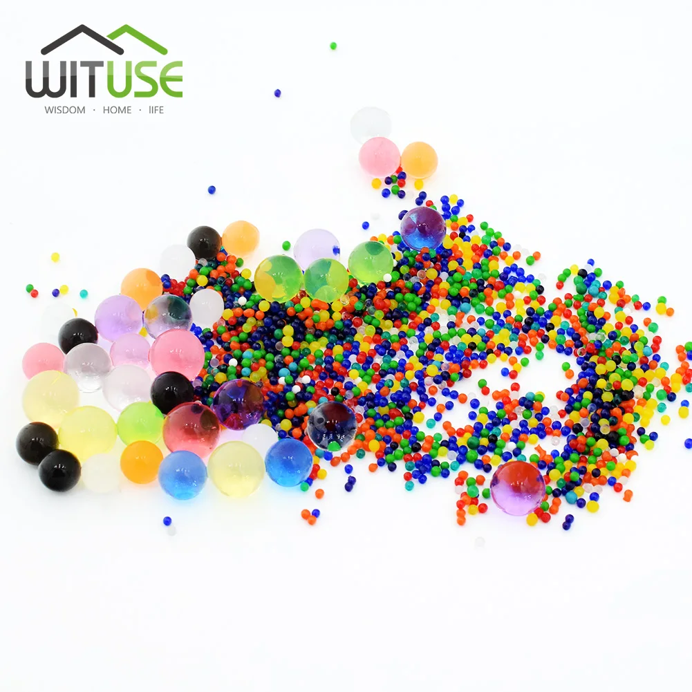 1000 Particles/lot 13mm water beads Pearl shaped Crystal Soil Water