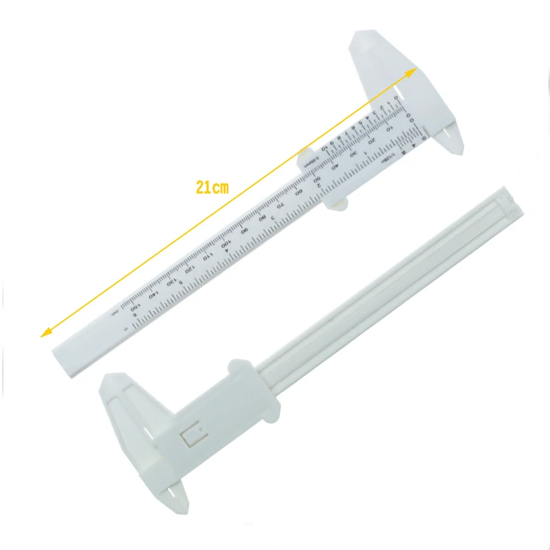 1 шт./лот 0-150 мм регулируемый пластиковый Штангенциркули мини раздвижная линейка прибор измерение макияж бровей Контурный карандаш для губ