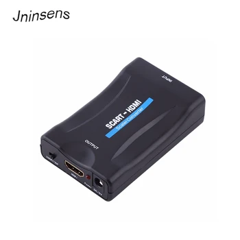 

Jninsens HD 1080P SCART To HDMI Video Audio Upscale Signal Converter Adapter for HD TV DVD for Sky Box STB Drop Shipping