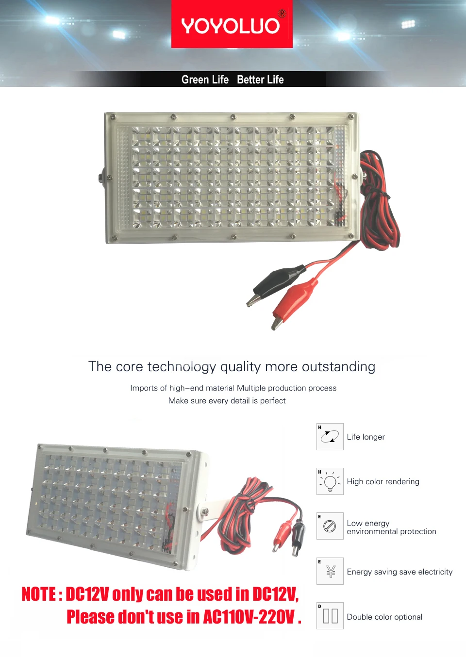 Светодиодный прожектор DC12 вольт водонепроницаемый IP65 40 Вт DC12V Светодиодный точечный светильник Refletor открытый светильник ing настенный светильник садовый прожектор светильник