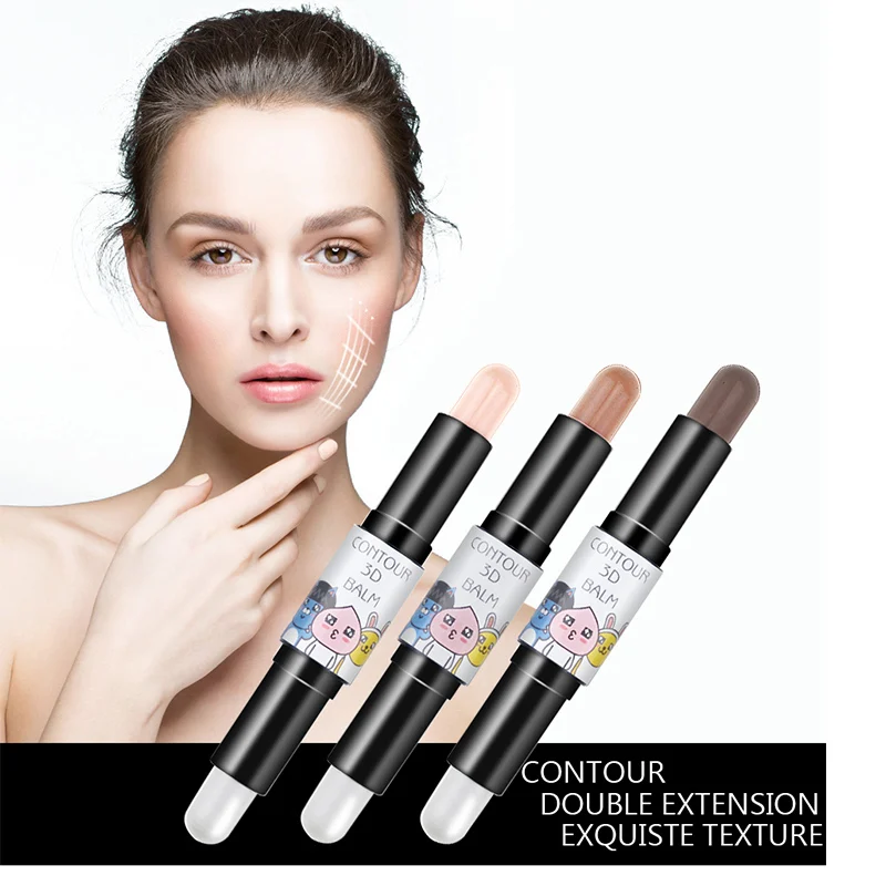 

Pudaier Dual-purpose Face Concealer Highlighter Makeup Contour Pencil Brand 3D Balm Corrector Stick foundation Brighten Pens