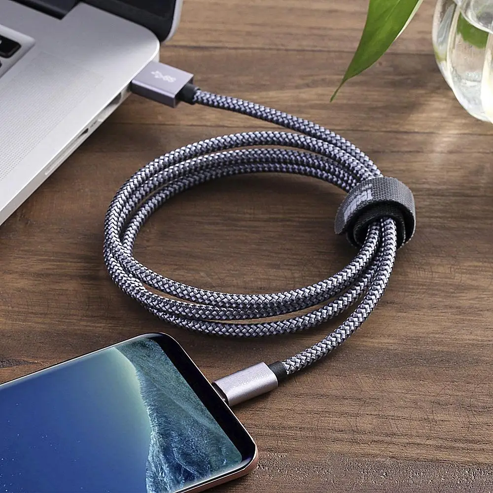 Byleen usb type C 2.4A кабель для быстрой зарядки для Nokia 8X7 Xiaomi Mi8 Mi9 LG V30 samsung S10 S10e 2 м 1 м 25 см короткий кабель USB кабель