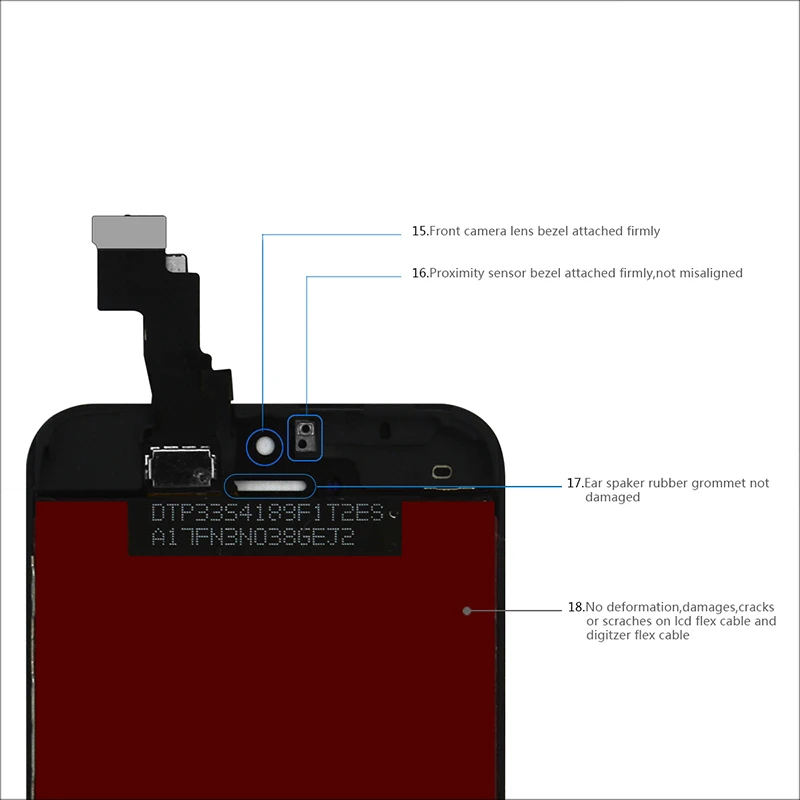 10 шт. AAA Качество полный набор для iPhone 5C ЖК-дисплей Главная Кнопка + фронтальная камера Сенсорный экран дигитайзер сборка бесплатная DHL