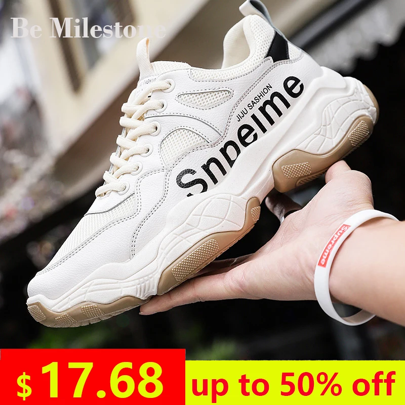 

2019 spring and summer new mesh breathable men's casual sports shoes lightweight wearable comfortable sneakers