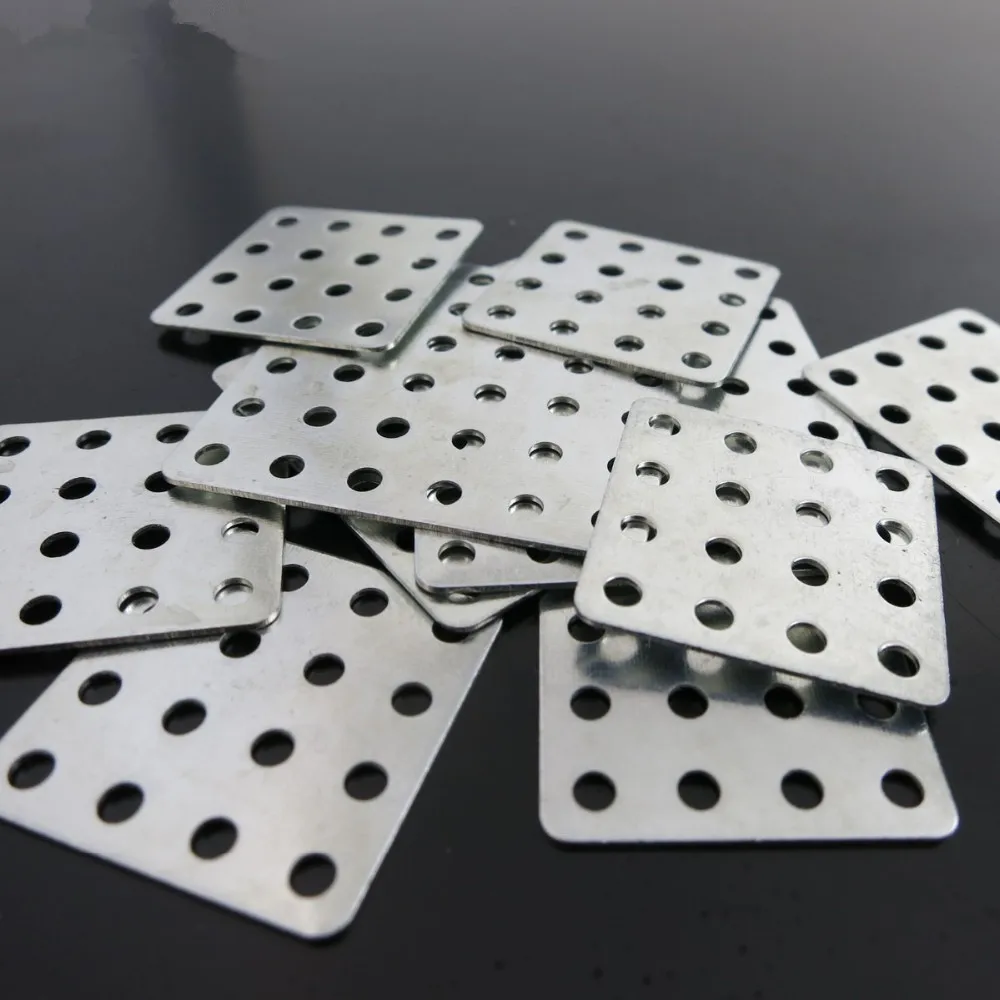 

feichao 10Pcs 15mm Square Iron Gearbox DIY Toy Science and Technology Connector Material