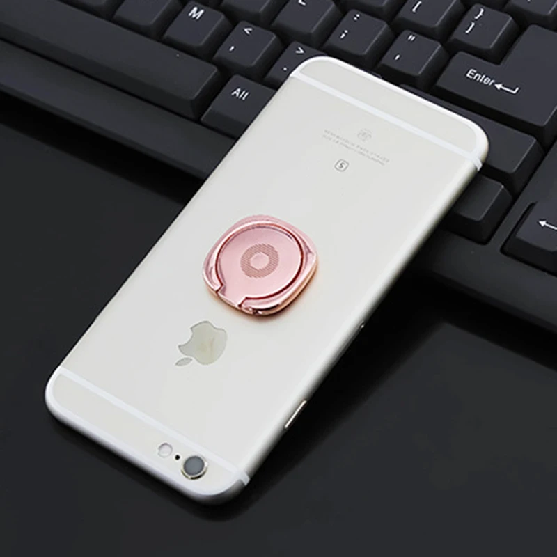 

High Quality Metal Magnet Mobile Phone Holder Universal Mobile Phone Ring Bracket Installed On The Phone Back Cover For iPhone X