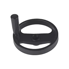 Токарный фрезерный станок внутри Ripple отверстие 16 мм твердого алюминиевого сплава диаметром 160 мм ручное колесо с вращающейся ручкой рукоятка черный