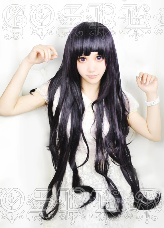 

Anime Dangan Ronpa 2 Danganronpa Mikan Tsumiki Cosplay Wigs 100cm Long Heat Resistant Synthetic Hair Wig + Wig Cap