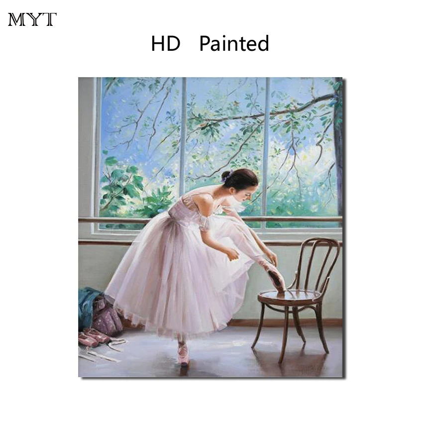 buy HD painting printed on canvas art wall picture pretty Ballet girl for bed room sitting room home decor No Framed or Diy Framed