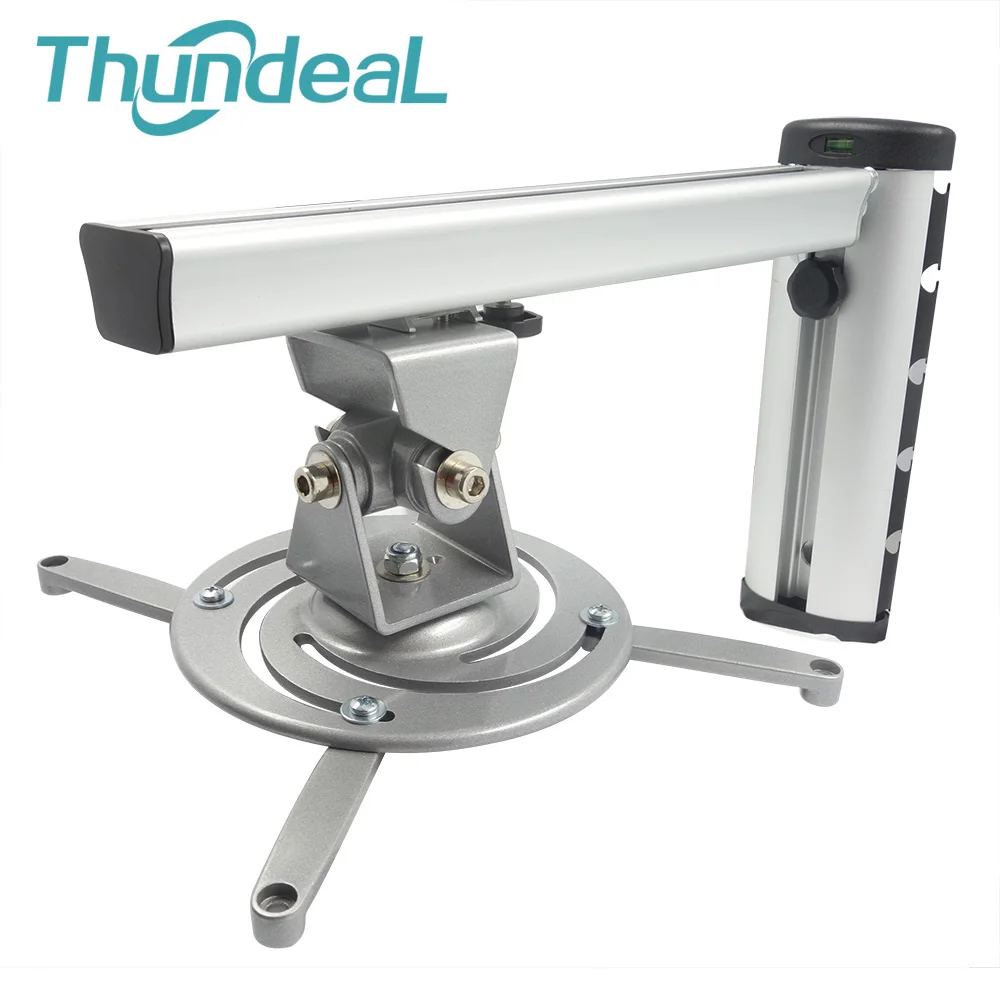 

ThundeaL 360 Degree Projector Wall Hanger PR03 Aluminum Alloy Side Bracket Mount Motion Retractable L 375mm Universal Projector