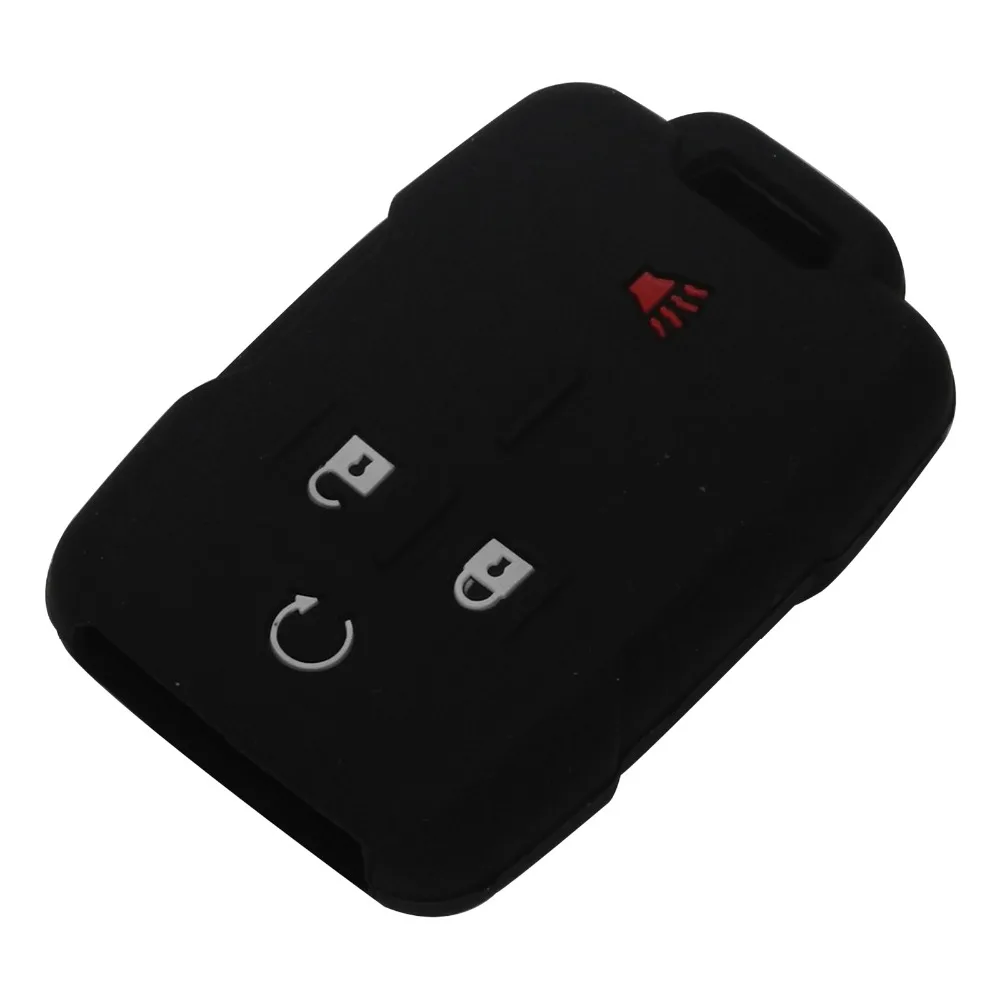 Силиконовый чехол держатель jingyuqin для GMC Cadillac Chevrolet Silverado Sierra 4 кнопки