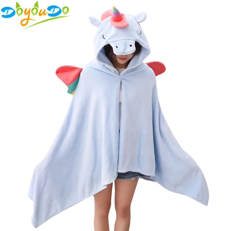 

1Pcs 90*190CM Colorful Unicorn Plush Toy Blanket Cloak Children Toys Halloween Party Props Girl Gifts Home Decor
