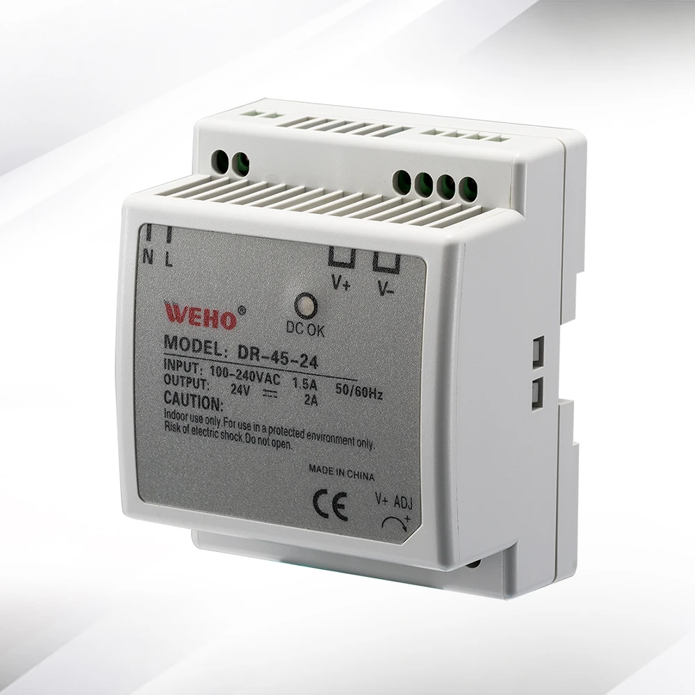 (DR 45 12) Заводская розетка (вход 85 264VAC) din rail smps 45W 24v источник питания|din power|din power supply24v
