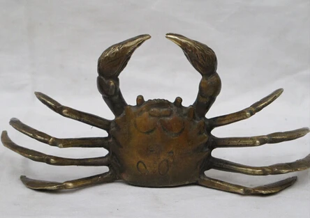 

0 China luckly Bronze Lifelike crabs reptilian Sea animal crustacean Statue