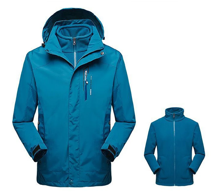 Зимняя Флисовая теплая куртка из 2 предметов для мужчин и женщин, для занятий спортом на открытом воздухе, ветровка для походов, катания на лыжах, кемпинга, теплые пальто, VA324