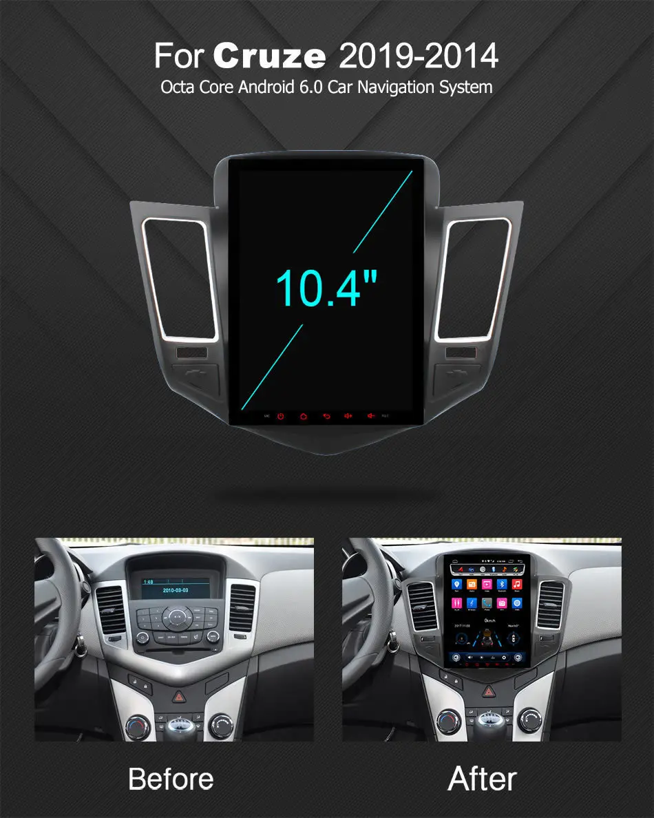 Вертикальный 10," 9,7" android автомобильный dvd мультимедийный плеер для chevrolet cruze 2009 2010 2011 2012 2013 Автомобильный Радио gps навигатор