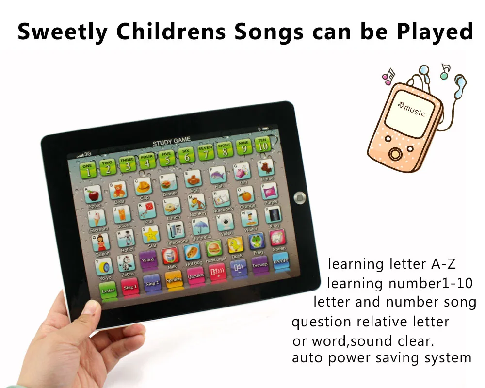English Ipad Tablet Toys Sound Learning Machine Computer Ipad Phone