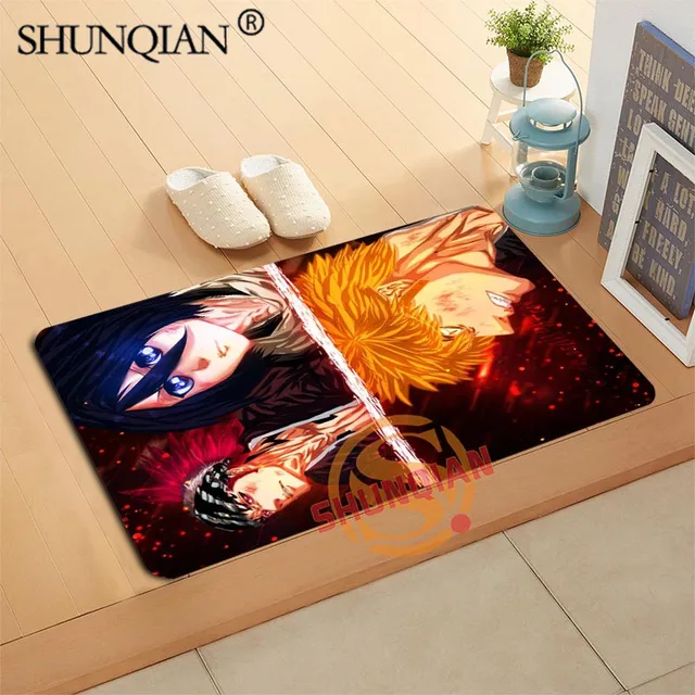Bleach Anime Custom Your Mats Print slip resistant Door Mat Floor Bedroom Living Room Rugs